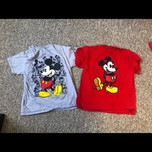 Set of 2 Disney Mickey Mouse T shirts. Both 10/12.